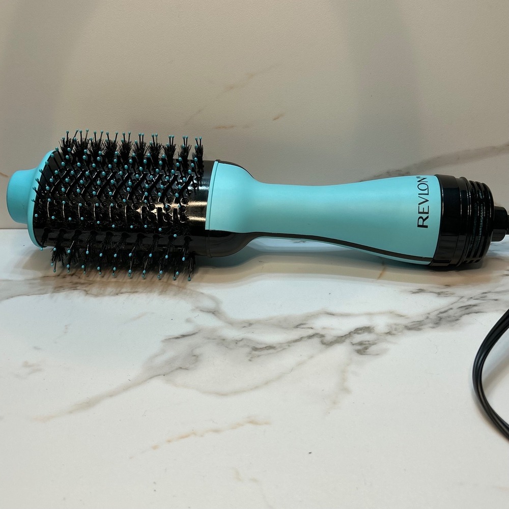 Revlon One-Step Hair Dryer and Volumizer Hot Air Brush Turquoise RVDR5222